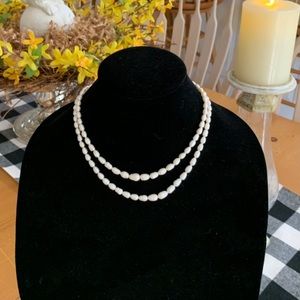 Double Strand Freshwater Pearl Necklace.